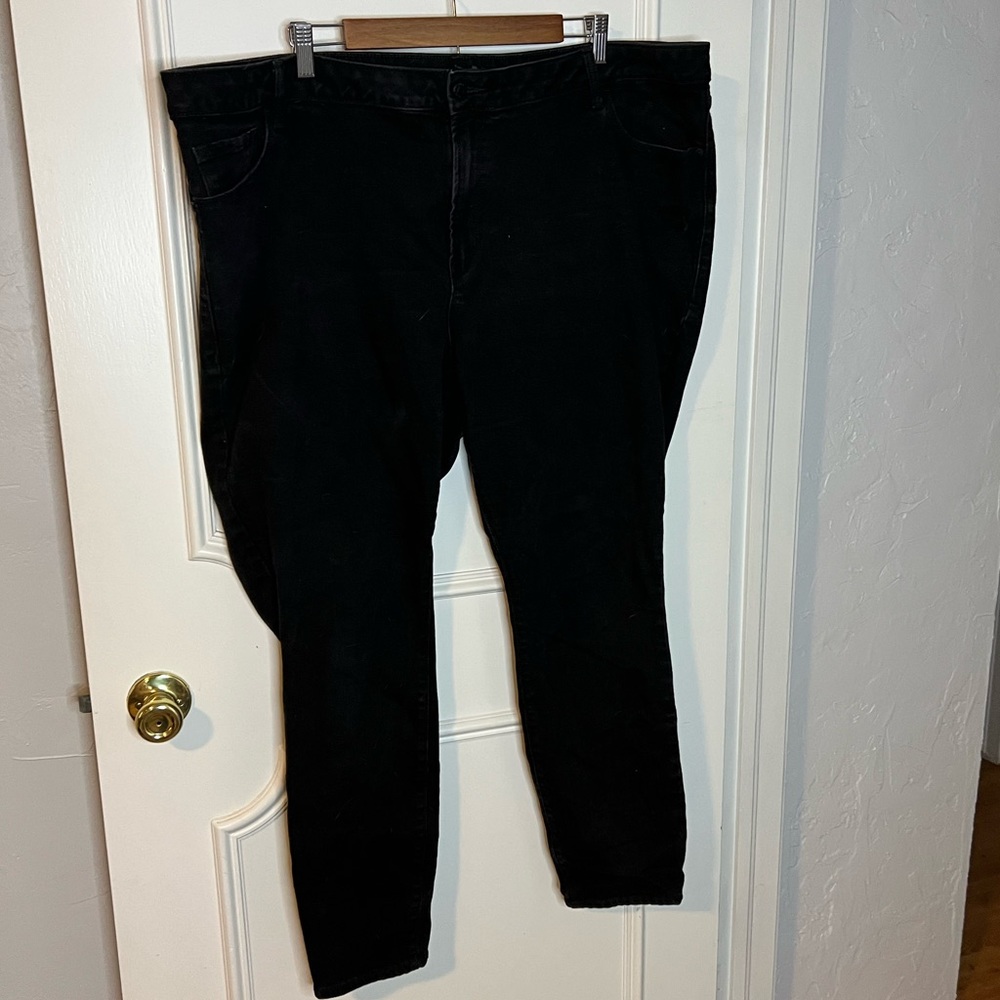 Old Navy Mis Rise Rockstar Super Skinny Black denim jeans